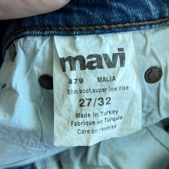 Mavi jeans slim boot cut, super low rise size 27 - Picture 4 of 4